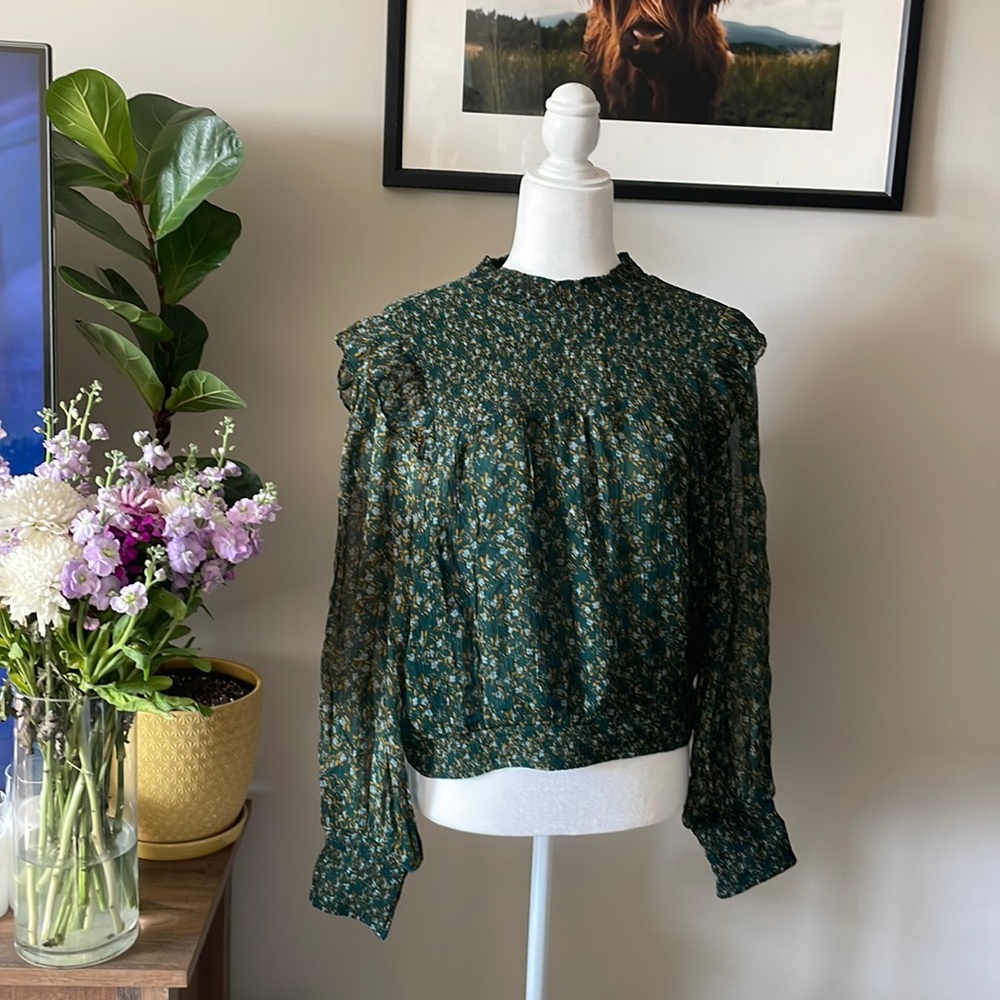 Free People Floral Blouse